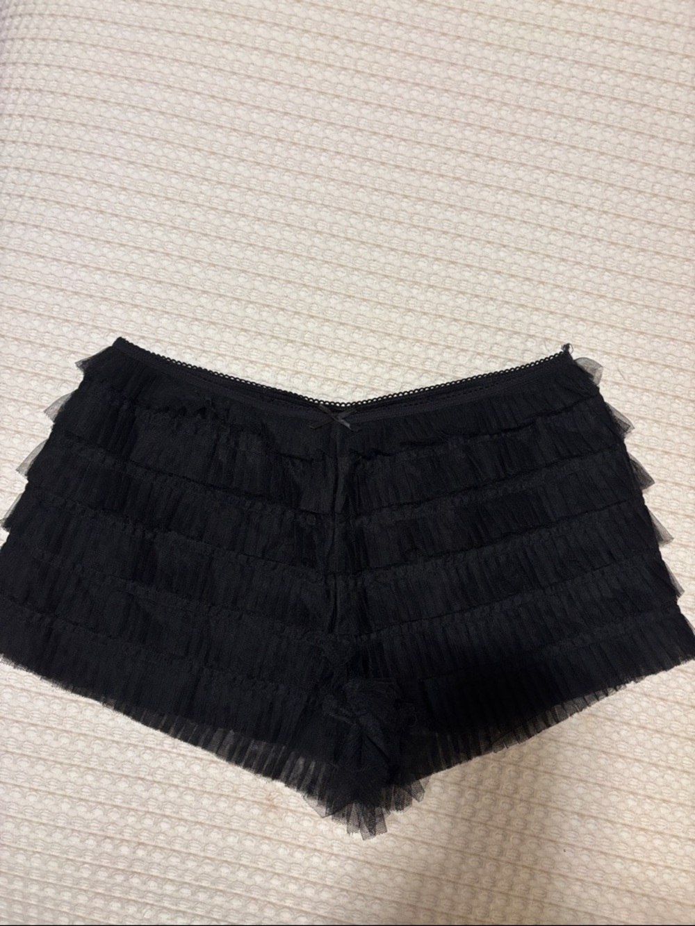 Kimchi Blue Black Tiered Tulle  Shorts